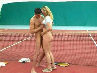 Sex on tennis court