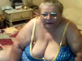 Look at this horny blonde grandma. She is...