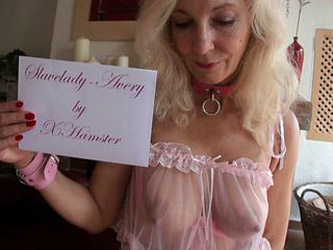 blond slavelady avery is educated for sex...