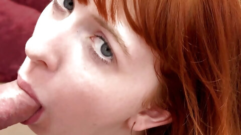Skinny Ginger Hannah Grace Deepthroats...
