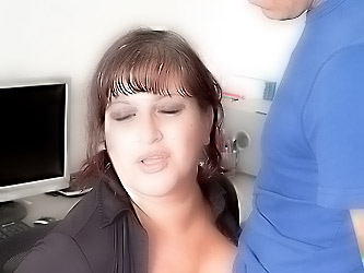 Boss fucks chubby slut