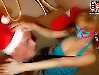 Hot sex after some champagne