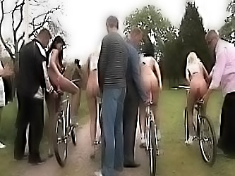 Porn Olympics Bicycle Race