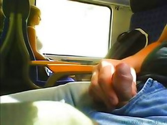 Jerking For 2 Girls On Train (do...