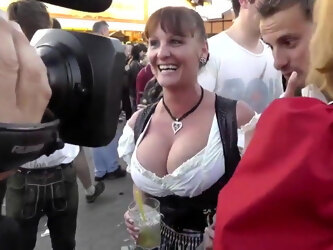 Busty Mature at Oktoberfest